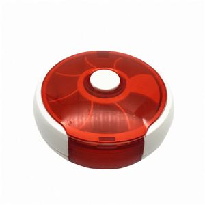 Portable Circular Rotating Pill Organizer with 7 Compartments PP Material Solid Color Design Model YH765 <b>for</b> Home & Outdoor Use - Product Image 3
