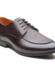 Zapatos Derby Clásicos de Cuero Genuino con Cordones para Hombre, Zapatos Formales de Negocios para Oficina, Calzado de Cuero Premium Cómodo - Product Image 5