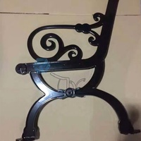 Vente en gros d'usine de pieds de banc extérieurs en métal en fonte fournisseur d'accessoires de meubles personnalisés