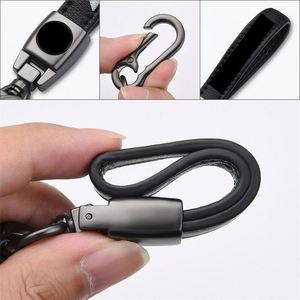 Wholesale Car Keychain Customized Logo Leather and Metal Woven Chain Car Brand <b>Accessories</b> for Women Men Perfect Gift Idea - Product Image 3