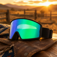 Masque de ski électrique chauffant personnalisé 2026, nouveau style, avec fixation magnétique convexe, double couche anti-buée et monture en TPU