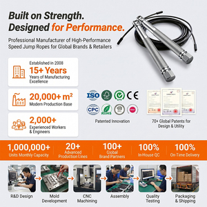<span class=keywords><strong>Cuerda</strong></span> <span class=keywords><strong>de</strong></span> Saltar Rápida con Mango <span class=keywords><strong>de</strong></span> Aluminio, Cable <span class=keywords><strong>de</strong></span> Acero Ajustable, Antideslizante, para Fitness, Boxeo y Gimnasio - Product Image 4