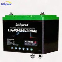 Batterie LiFePO4 25.6V 300AH Grade A 6000+ Cycles Profonds Batterie Lithium pour Stockage Domestique BMS RS485 Prise Anderson CE RoHS IP67 OEM ODM