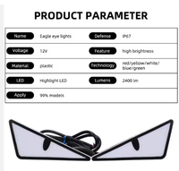 12V Led Moto Systèmes D'éclairage Triangle Diable Eagle Eye Lumières pour Voiture Accesorios Para Moto Moto Lumineux