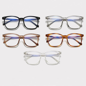 2026年ニューモデル ソリッドクリアTR90フレーム アイウェア 軽量 ブルーライトカット フルリム ユニセックス スクエア オプティカルフレーム メガネ - Product Image 2