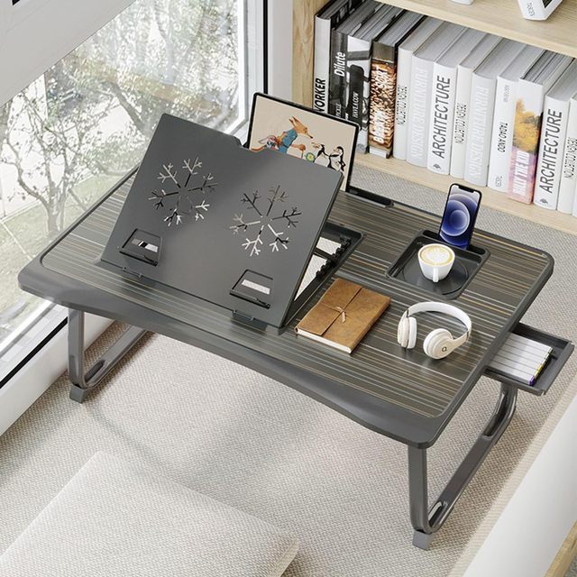 Combohome Best Portable Wooden Home Foldable Laptop Computer Table Notebook Study Laptop Stand Desk for Bed Sofa