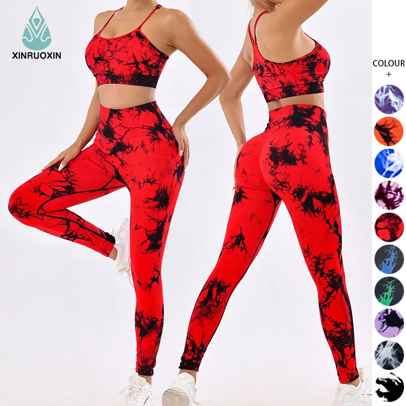 Grosir kustomisasi legging wanita Fitness pakaian atletik Bra Set Yoga dengan diskon besar