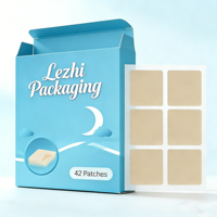 Boîte d'emballage en carton blanc pour patchs de sommeil imprimés mat de haute qualité