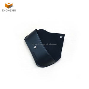 Noir logo <span class=keywords><strong>personnalisé</strong></span> <span class=keywords><strong>étui</strong></span> à lunettes en cuir pu lunettes de soleil petit boîtier <span class=keywords><strong>rigide</strong></span> - Product Image 2
