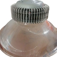 Luminaire industriel à haute luminosité 100W en aluminium pour entrepôt, avec réflecteur PC transparent laiteux