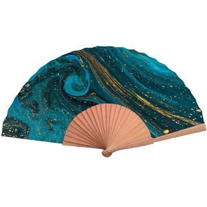 مروحة خشبية أسبانيا ، مروحة يدوية خشبية صينية مخصصة لفنان مكسيكي ، مروحة يدوية خشبية - Product Image 2