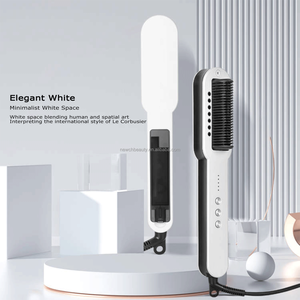 <span class=keywords><strong>Brosse</strong></span> <span class=keywords><strong>Lissante</strong></span> Multi-Vapeur <span class=keywords><strong>Électrique</strong></span> Professionnelle, Outil de Coiffage Lissant <span class=keywords><strong>à</strong></span> Vapeur Nanonique, Peigne Chauffant - Product Image 5