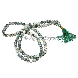 108 oración hindú Árbol de la vida ágata japonés Mala - Product Image 1