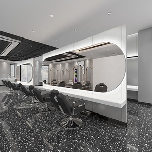 Espejo de Salón con Luz LED de Lujo Moderno, Equipo de Peluquería, Muebles para Salones de Belleza y Barberías - Product Image 1