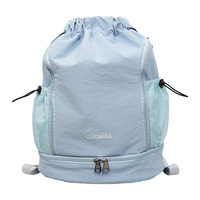 Sac de voyage à cordon de serrage avec compartiment séparé pour chaussures, sac de basketball d'extérieur, sac de fitness et de natation