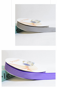 Экологичная прочная репсовая лента с принтом 2,5 см для упаковки подарков на Рождество, декоративная лента в полоску для выпечки, 100 ярдов - Product Image 6