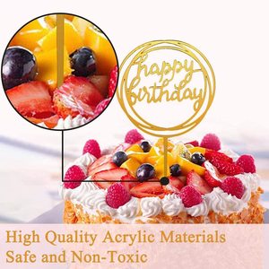SKY-TOUCH, 6 uds., adorno para tarta de feliz cumpleaños para graduación y Varias decoraciones para Tartas de fiesta de cumpleaños, niñas, niños, cumpleaños de bebé - Product Image 2
