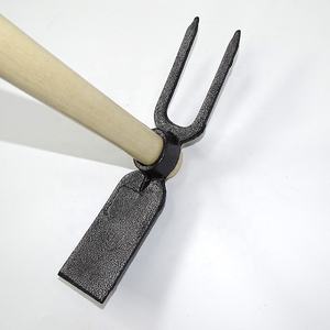Houes de jardin Houes creuses <span class=keywords><strong>tout</strong></span> <span class=keywords><strong>acier</strong></span> trempé Râteau à main Plantation de légumes Ferme Jardin Bordure pour creuser - Product Image 4