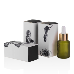 Flaconi Contagocce in Vetro <span class=keywords><strong>Verde</strong></span> <span class=keywords><strong>Oro</strong></span> con Spalla Inclinata per Cosmetici, Oli Essenziali e Oli per Capelli - Product Image 2