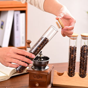 Nuevo Tubo de Ensayo de Vidrio de Borosilicato de Alta Calidad con Tapa de Bambú y Anillo de Silicona, Diseño Minimalista, Apto para Microondas, Uso en la Cocina - Product Image 3