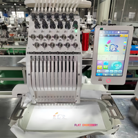 Machine à broder industrielle informatisée 12 aiguilles haute vitesse à tête unique, nouvelle, pour usage domestique et petites entreprises, personnalisation de logo