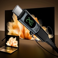 Adaptateur d'extension USB-C 240W 8K 60Hz mâle vers femelle, transfert de données 80 Gbps, adaptateur OTG à affichage numérique Type-C pour iPhone et ordinateur portable