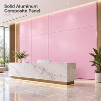 Panneau composite en aluminium de 6 mm pour façade de bâtiment commercial et revêtement de mur-rideau