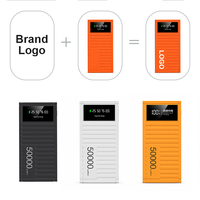 OEM ODM Batterie externe haute capacité 50000mAh avec logo personnalisé Chargeur portable avec plusieurs ports USB pour cadeaux d'affaires