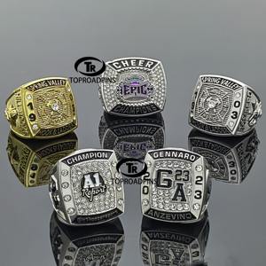 Desain Cincin sendiri dengan logo mobil ANDA perak dan emas plating softball USSSA kustom dibuat cincin kejuaraan kecil - Product Image 3