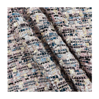 Tissu en Tweed à paillettes, 21% acrylique, 79% Polyester, pour robes et ensembles, nouvelle collection, vente en gros
