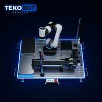 Station de travail universelle TEPKOBOT Desktop Cobot compatible avec le bras robotisé MG400 CR3 E6, plateforme de formation en laboratoire
