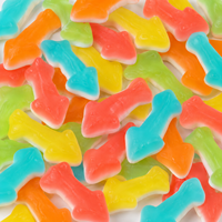 Bonbons gélifiés halal en gros aux saveurs de fruits, bonbons gélifiés à marque privée, bonbons gélifiés acidulés, confiseries en vrac, fabricant de bonbons