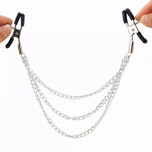 Lencería Sexy con Cadenas, Otros Juguetes Sexuales, Lencería Erótica de Bondage BDSM, Juguetes Sexuales Gay, <span class=keywords><strong>Pinza</strong></span> para Pezones con Cadena para Mujer - Product Image 3
