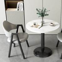 Table de conférence moderne de luxe, design simple et personnalisé, en bois massif, écologique, durable, petite table à manger, ensemble de chaises pour 2 personnes