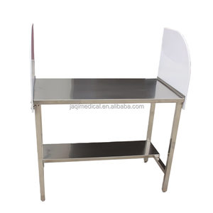 Mesa <span class=keywords><strong>de</strong></span> <span class=keywords><strong>Examen</strong></span> Quirúrgico para Mascotas JQ-SF02, <span class=keywords><strong>de</strong></span> Acero Inoxidable y Acrílico, con Pantalla Protectora, Equipo Veterinario - Product Image 1