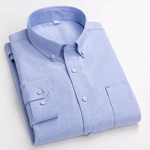 OEM/ODM Camisa dogana piccolo colletto ribaltato stampato da uomo a manica lunga Casual da indossare camicia classica con polsino esagonale - Product Image 4