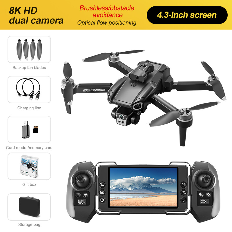 G23 - 4.3-inch independent screen control - dual cameras with optical flow ESC