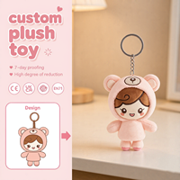Porte-clés en peluche personnalisé – Porte-clés mignon sur mesure à partir de votre dessin, conception IA, cadeau doux et adorable, Kawaii, faible MOQ