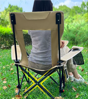 Chaise longue pliante en maille portable pour la pause déjeuner, respirante, pour le bureau, la pêche à la plage, se rafraîchir, chaise longue pliante