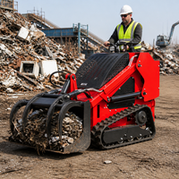 Mini-chargeuse compacte Yanmar T480 sur chenilles avec composants essentiels : moteur, roulement, pompe, boîte de vitesses