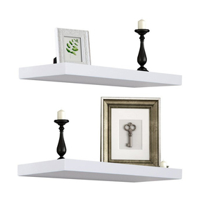 Bán Buôn Giá Rẻ 60Cm Kệ Gỗ Trắng Treo Tường Kệ Nổi Cho Phòng Khách - Product Image 1