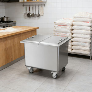 Meelwagen, roestvrij staal, verwijderbare rijstolie- en waterreservoir met deksel, keuken, commercieel - Product Image 5