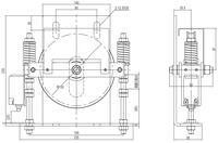 Dispositif de tension d'ascenseur SUKA OX-100C, diamètre de la poulie 150 mm, câble métallique 6 mm, haute qualité, pour usage hôtelier, directement de l'usine
