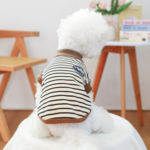 <strong>Pet</strong> Accessories Apparel Wholesale <strong>Dog</strong> Clothes Heart-shaped Striped Cute Shirts Retro <strong>Vest</strong> <strong>Pet</strong> Clothes for <strong>Small</strong> <strong>Dogs</strong> - Product Image 5