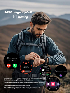 X2-B 30 30 mètres étanche 480mAh grande batterie <span class=keywords><strong>boussole</strong></span> extérieure sans souci BT appel 24h moniteur de fréquence cardiaque sport montre intelligente - Product Image 5