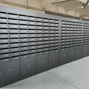 Manufacturer Custom Steel Multi-Unit Cluster Mailboxes with Parcel Compartments Commercial Mail <b>Boxes</b> for Apartment Buildings - Product Image 1