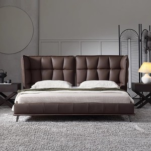 Stile contemporaneo europeo struttura del <span class=keywords><strong>letto</strong></span> in velluto testiera <span class=keywords><strong>imbottita</strong></span> in pelle moderna morbida principessa taglie-King Queen <span class=keywords><strong>letto</strong></span> <span class=keywords><strong>matrimoniale</strong></span> in legno - Product Image 2