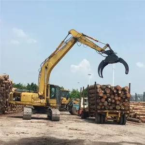 Factory Price Excavator 360 Degree Rotating Log Grapple Wood Grab Log Grabber Rotary Hydraulics Timber