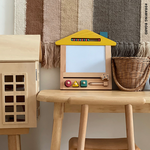 Planche à dessin magnétique <span class=keywords><strong>en</strong></span> <span class=keywords><strong>bois</strong></span> pour enfant, jouet <span class=keywords><strong>en</strong></span> <span class=keywords><strong>bois</strong></span>, grande planche d'écriture, croquis, peinture, timbres à trois géométrie et baseus - Product Image 4