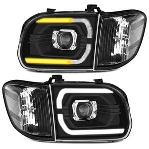 Полностью светодиодные фары для <span class=keywords><strong>Toyota</strong></span> <span class=keywords><strong>Tundra</strong></span> 2005-2006 / Sequoia 2005-2007, двойные светодиодные автомобильные фары - Product Image 1